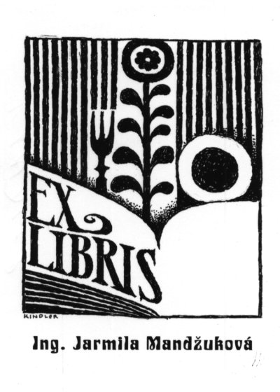 Ex libris od Alfreda Kindlera