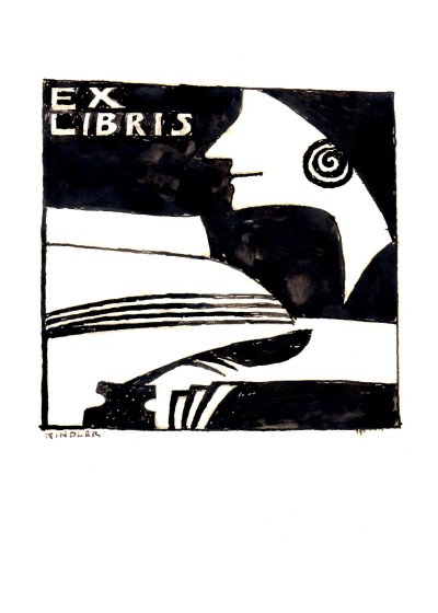 Ex libris od Alfreda Kindlera